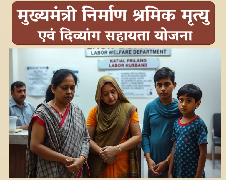 मुख्यमंत्री निर्माण श्रमिक मृत्यु एवं दिव्यांग सहायता योजना